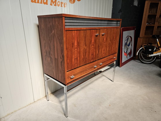 Image 1 of Vintage highboard, verlicht, barretje