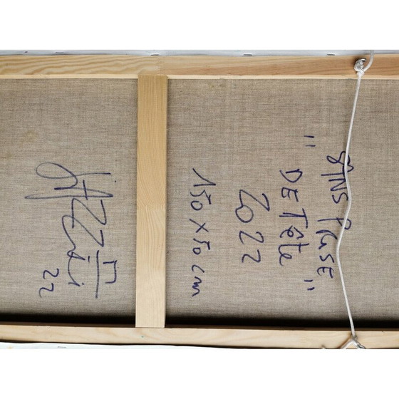 Image 1 of Vintage schilderij "Sans Prise de Tete" van Jazzu