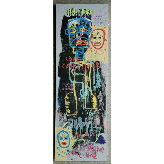 Image 1 of Vintage schilderij "Sans Prise de Tete" van Jazzu