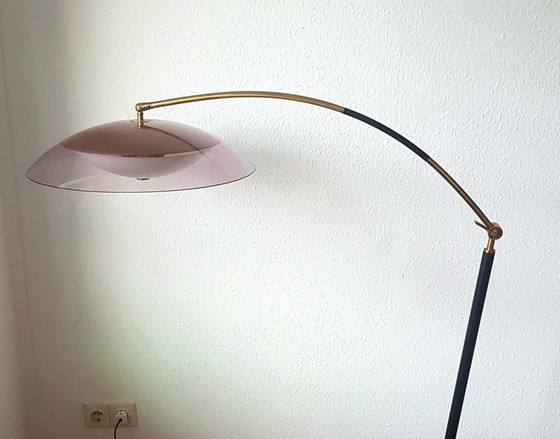 Image 1 of Staande lamp met acrylglazen kap van Stilux Milano, 1960S