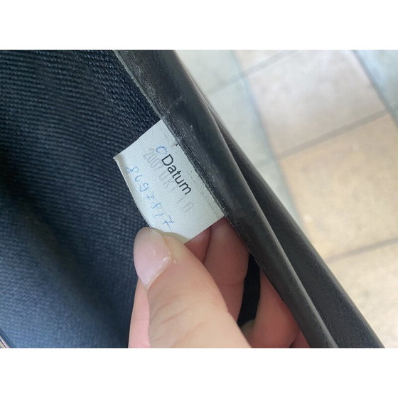 Image 1 of Vintage Soft pad bureaustoel in zwart leer en aluminium van Eames, 2007