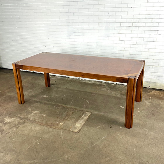 Image 1 of Italiaans vintage eettafel met wortelhout van Borghi