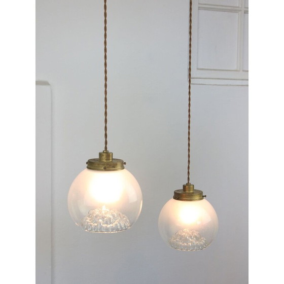 Image 1 of Vintage Murano glazen hanglamp