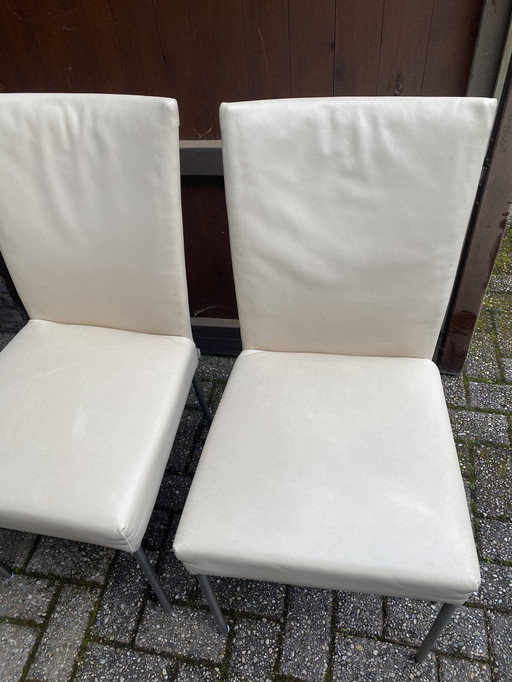 4 X Eetkamerstoelen Bert Plantagie Beige 