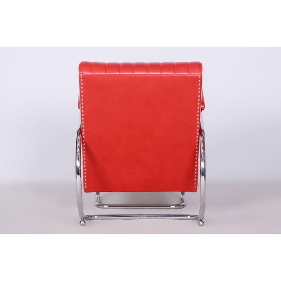 Image 1 of Paar vintage Bauhaus leren fauteuils van Hynek Gottwald, Tsjecho-Slowakije 1930