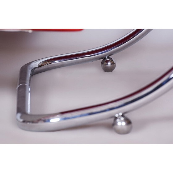 Image 1 of Paar vintage Bauhaus leren fauteuils van Hynek Gottwald, Tsjecho-Slowakije 1930