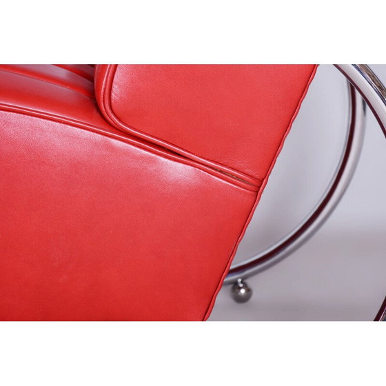 Image 1 of Paar vintage Bauhaus leren fauteuils van Hynek Gottwald, Tsjecho-Slowakije 1930