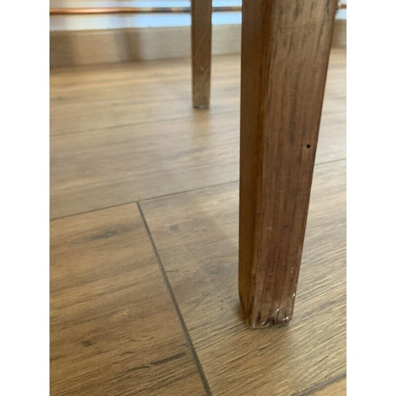 Image 1 of Set van 4 vintage "666 wsp" gebeitste esdoorn stoelen van Jens Risom voor Hans G Knoll, 1950