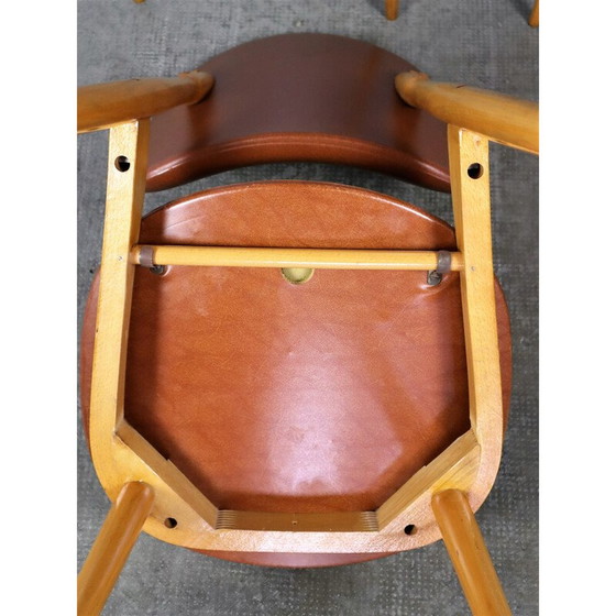 Image 1 of Set van 4 vintage Baumann stoelen model Pegasus, 1960