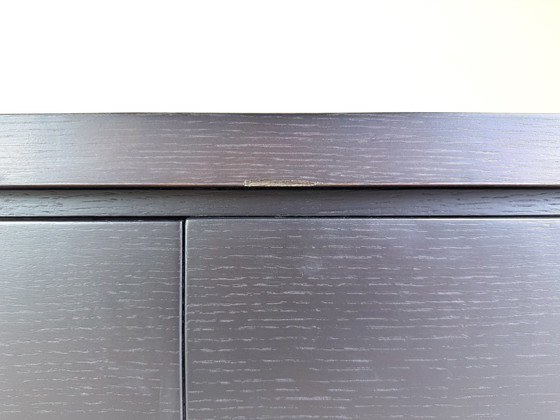 Image 1 of 2X Hoogwaardig modern dressoir lowboard ladekast donker