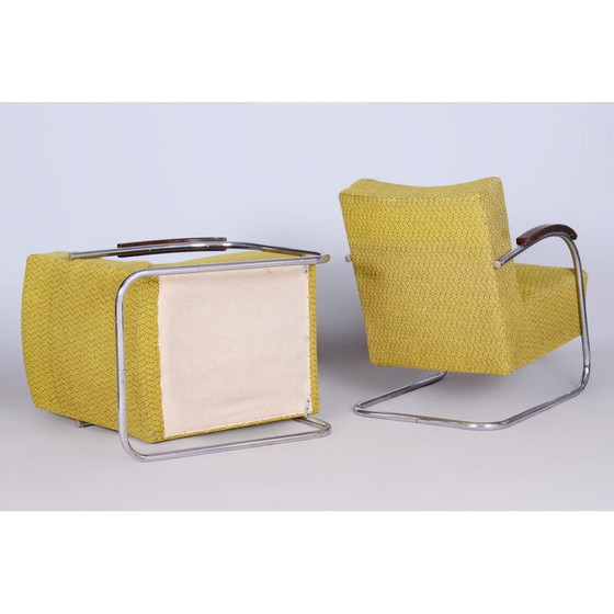Image 1 of Paar vintage fauteuils van Mücke Melder, Tsjecho-Slowakije 1930