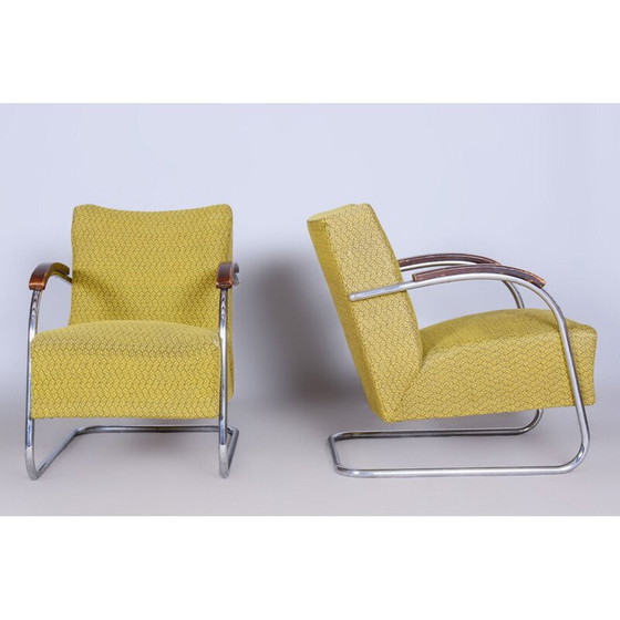 Image 1 of Paar vintage fauteuils van Mücke Melder, Tsjecho-Slowakije 1930