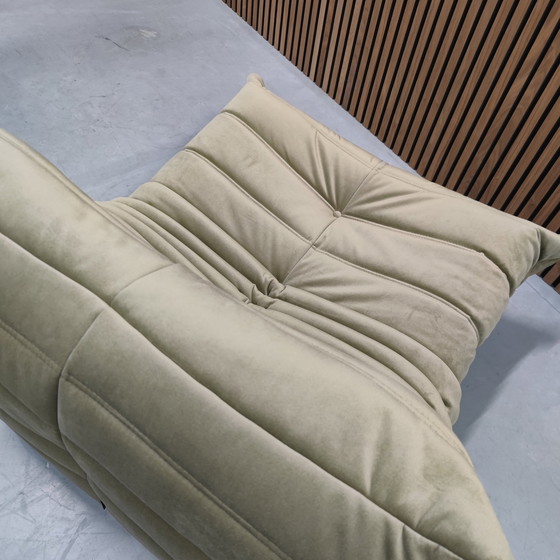 Image 1 of Ligne Roset Togo 1 Zits Groen Velours