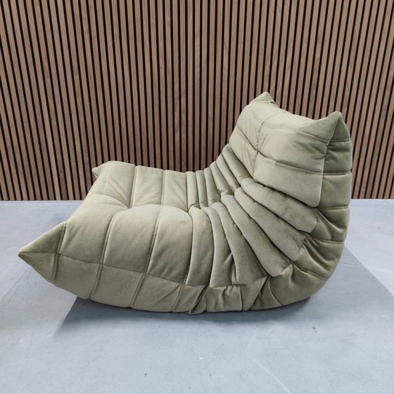 Image 1 of Ligne Roset Togo 1 Zits Groen Velours