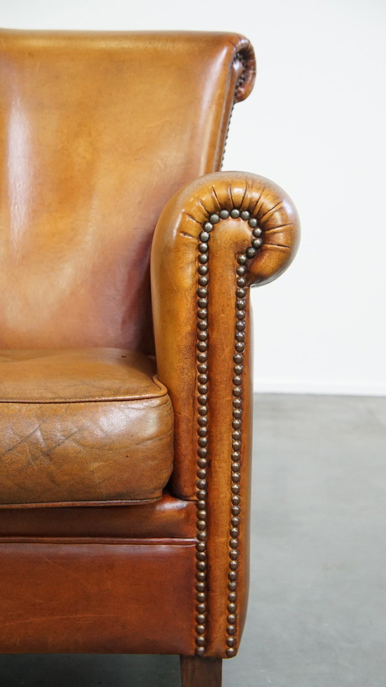 Image 1 of Fauteuil Gemaakt Van Schapenleer