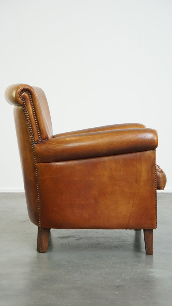 Image 1 of Fauteuil Gemaakt Van Schapenleer