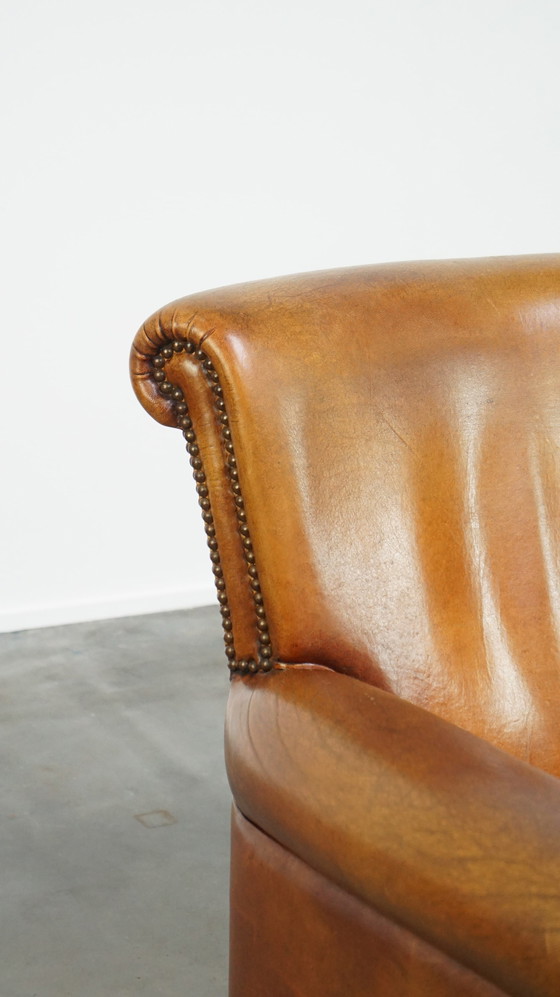 Image 1 of Fauteuil Gemaakt Van Schapenleer