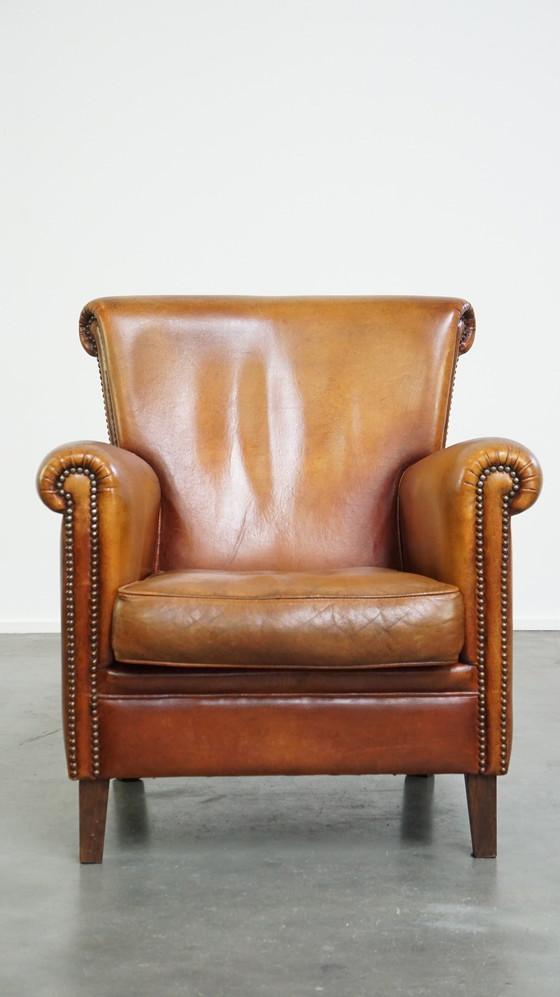 Image 1 of Fauteuil Gemaakt Van Schapenleer