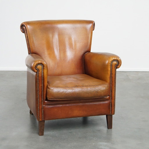 Fauteuil Gemaakt Van Schapenleer