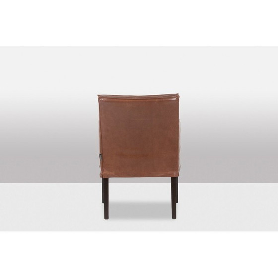 Image 1 of Paar vintage Lintello fauteuils in kamelenleer, Nederland 1970