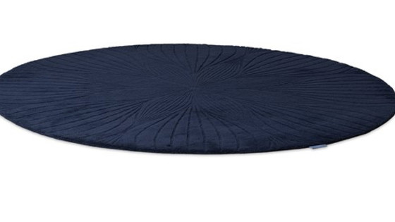 Image 1 of Wollen vloerkleed B&C Wedgwood Folia navy 200 cm rond