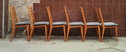 6x Mid Century eetkamerstoel