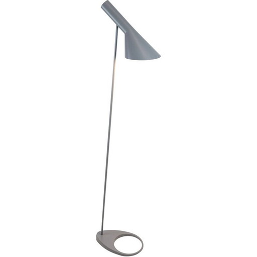 Louis Poulsen" vintage vloerlamp in getrokken staal van Arne Jacobsen, 1957