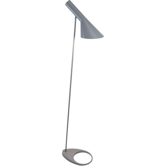 Image 1 of Louis Poulsen" vintage vloerlamp in getrokken staal van Arne Jacobsen, 1957