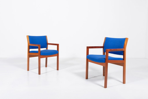 Soborg Mobelfabrik set van 6 Deense design fauteuils van Christian Hvidt