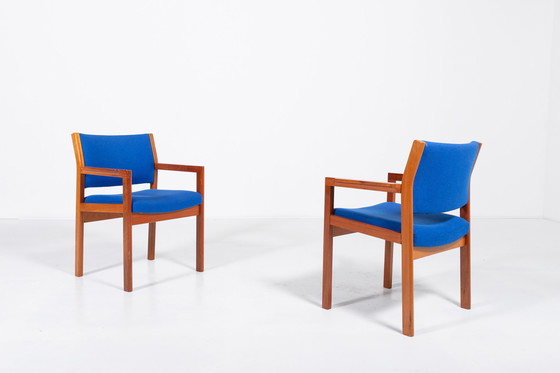 Image 1 of Soborg Mobelfabrik set van 6 Deense design fauteuils van Christian Hvidt