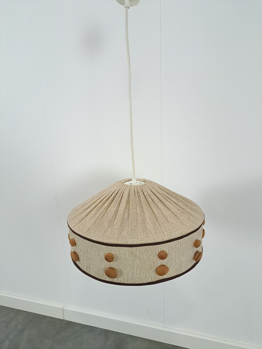 Stoffen Hanglamp Met Houten Details