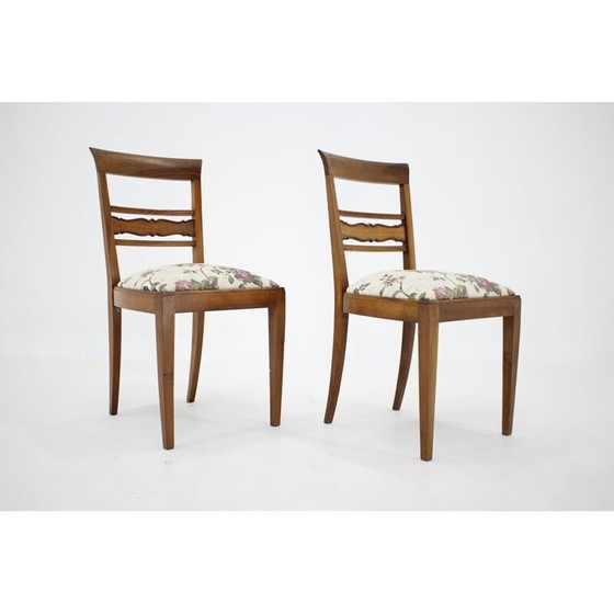 Image 1 of Paar vintage bijzetstoelen, Tsjecho-Slowakije 1950