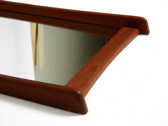 Image 1 of 1960S Scandinavische teakhouten wandspiegel in minimalistisch design