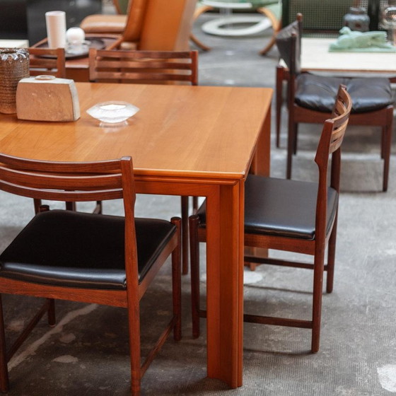 Image 1 of Vintage uittrekbare Mou tafel van Tobia en Afra Scarpa voor Molteni, Italië 1973