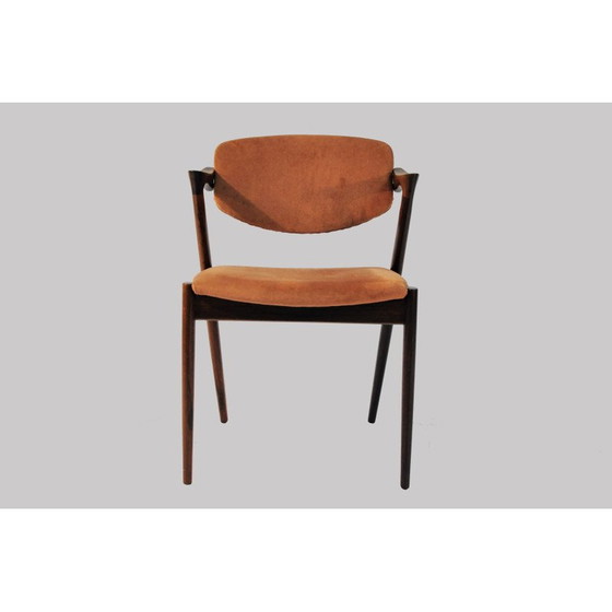 Image 1 of Set van 8 vintage palissander eetkamerstoelen van Kai Kristiansen voor Schous Møbelfabrik, jaren 1960