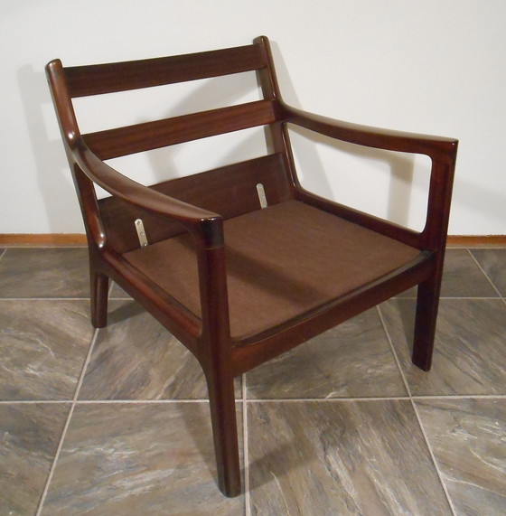 Image 1 of Ole Wanscher mahonie Senator fauteuil voor France & Son