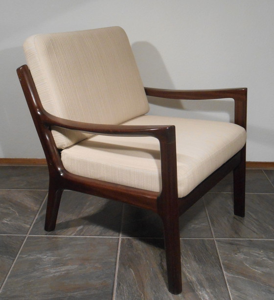 Image 1 of Ole Wanscher mahonie Senator fauteuil voor France & Son