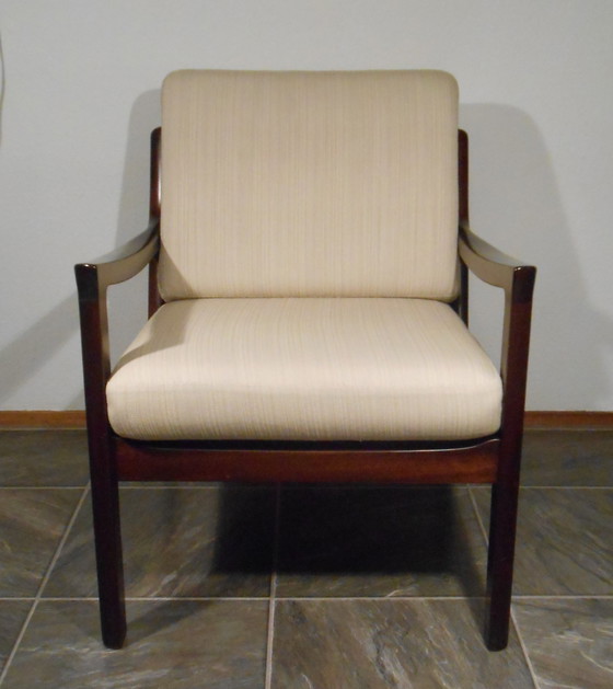 Image 1 of Ole Wanscher mahonie Senator fauteuil voor France & Son