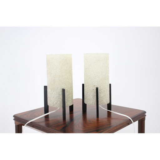 Set van twee vintage tafellampen Duitsland