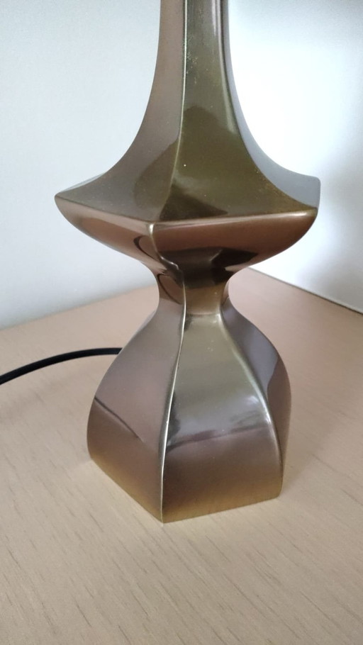 Vintage lampadaire met lampekap