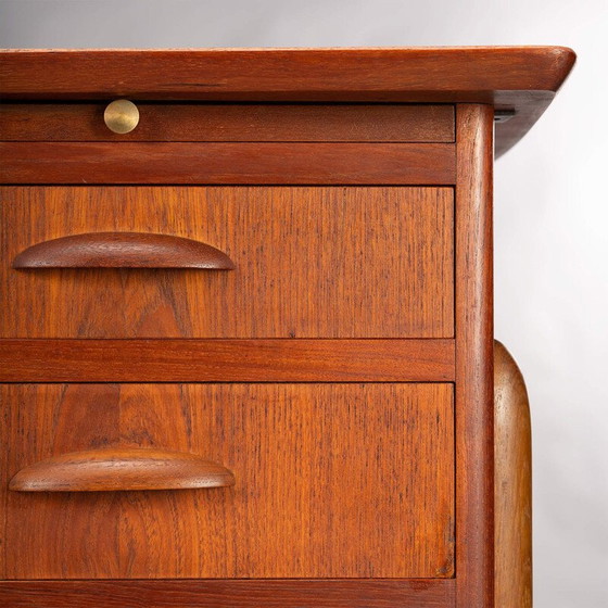 Image 1 of Vintage Deens bureau in teak, jaren 1960