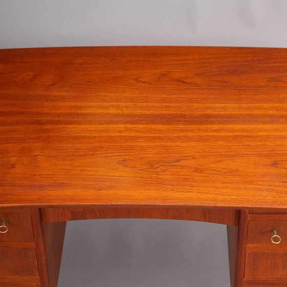 Image 1 of Vintage Deens bureau in teak, jaren 1960