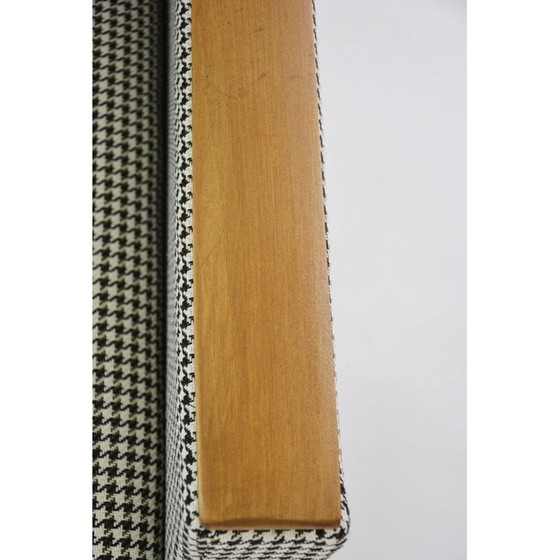 Image 1 of Vintage houndstooth kubus fauteuil, jaren 1960