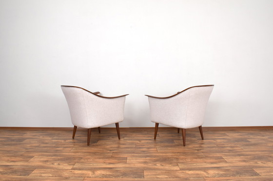 Image 1 of Mid Century Noorse Teakhouten Fauteuils Door Fredrik A. Kayser Voor Vatne Lenestolfabrikk, 1960S, Set Van 2