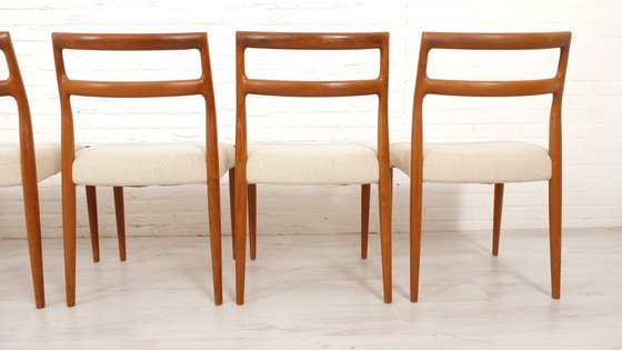 Image 1 of Set Van 6 Eetkamerstoelen | Uldum Møbelfabrik | Vintage