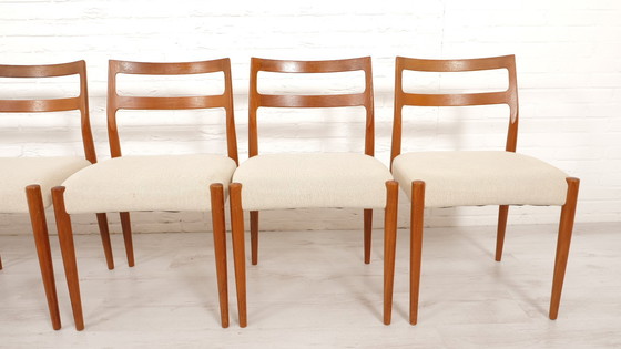 Image 1 of Set Van 6 Eetkamerstoelen | Uldum Møbelfabrik | Vintage