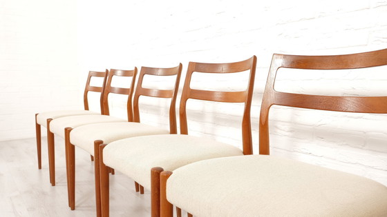 Image 1 of Set Van 6 Eetkamerstoelen | Uldum Møbelfabrik | Vintage