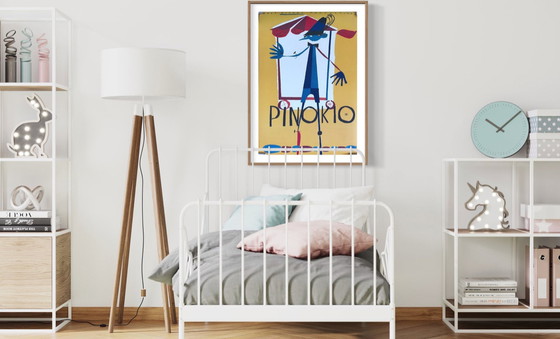 Image 1 of K. Mann (1910-1975), Pinocchio (1962), C.500, affiche nr. 41, officiële gelimiteerde editie