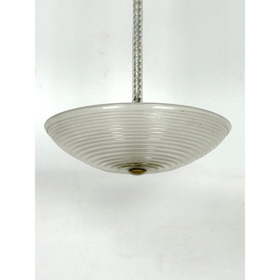 Image 1 of Vintage Art Deco hanglamp in Murano glas van Ercole Barovier, Italië 1940