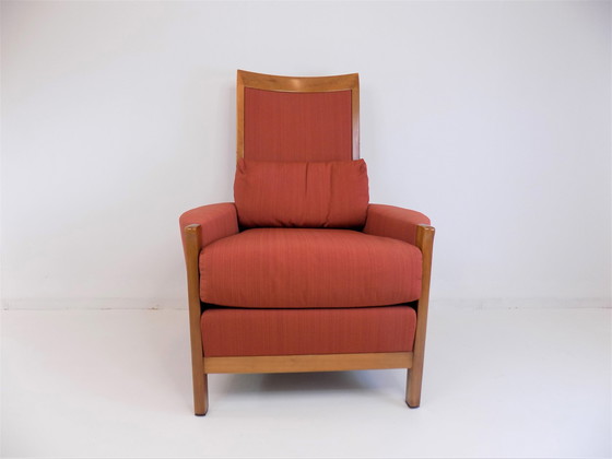 Image 1 of Giorgetti door Umberto Asnago New Gallery Fauteuil + Ottoman